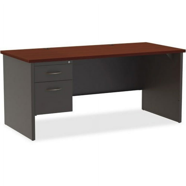 Lorell Fortress Modular Series Left-Pedestal Desk - 66 Lorell Fortress Modular Series Left-Pedestal Desk - 66