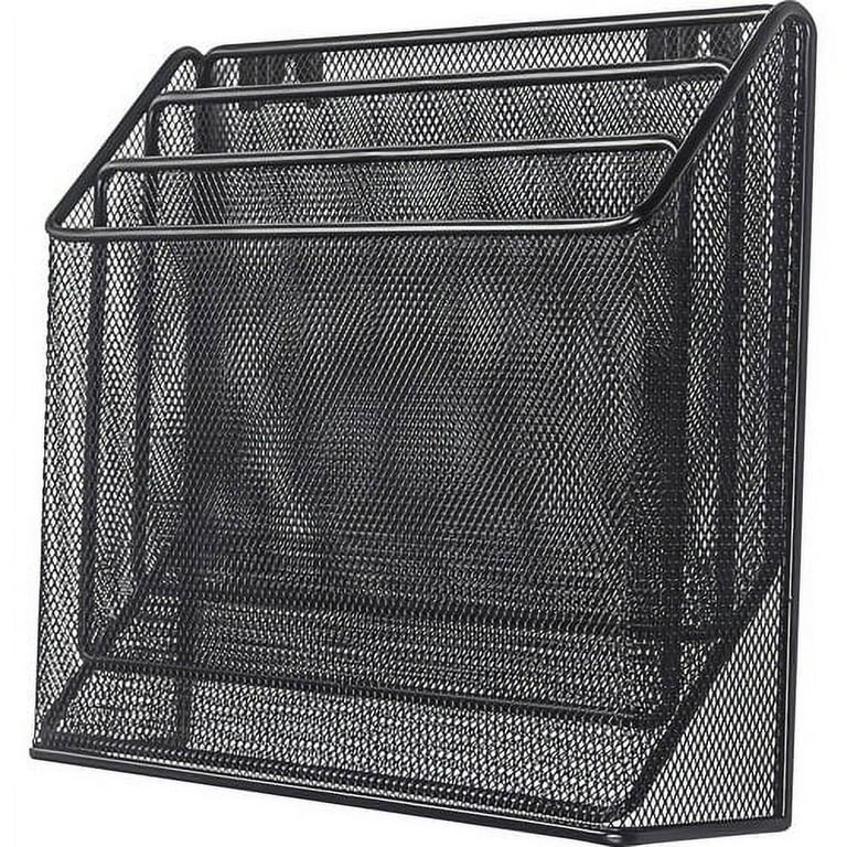 Lorell Mesh Desktop Organizer - 3 Tier(s) - 11.4 Lorell Mesh Desktop Organizer - 3 Tier(s) - 11.4