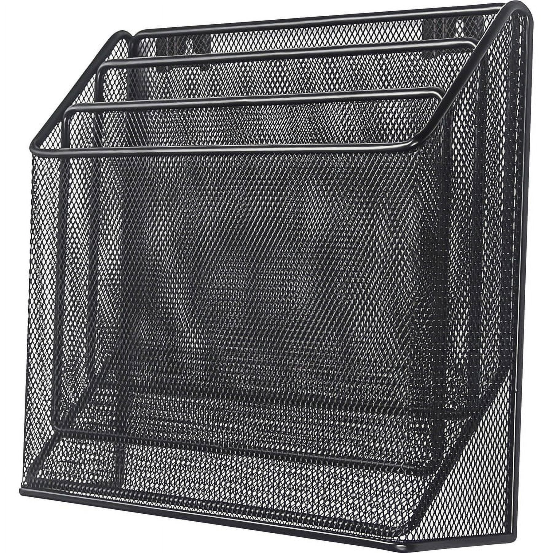 Lorell Mesh Desktop Organizer - 3 Tier(s) - 11.4 Lorell Mesh Desktop Organizer - 3 Tier(s) - 11.4