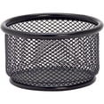 thumbnail image 1 of Lorell Mesh Paper Clip Holder Desk Organizer, Black, 1 of 9