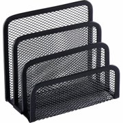 Lorell, Mesh Vertical Desktop File Sorter, 1 Each, Black