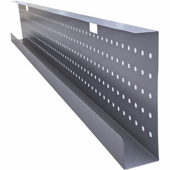 Lorell LLR60814 Metal Modesty Panel for 72 in. Tabletop, Metallic Silver