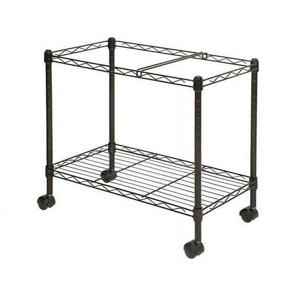 Lorell Mobile File Cart - 4 Casters - Steel - 12.9" Width x 25.8" Depth x 20.5" Height - Black LLR45651