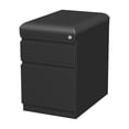 thumbnail image 1 of Lorell® 19 7/8"D 2-Drawer Mobile Letter-Size Pedestal File Cabinet With Seat Cushion, Black, 1 of 7