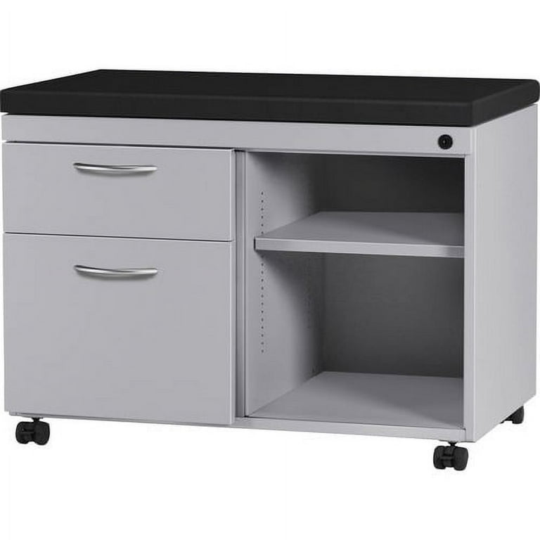 Lorell Relevance Series 2-Drawer File Cabinet Credenza w/Open Shelf - 29.5 Lorell Relevance Series 2-Drawer File Cabinet Credenza w/Open Shelf - 29.5