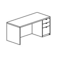 Prominence Security Lorell PD3672RSPGE Prominence 2.0 Right Pedestal Laminate Desk Unit ...