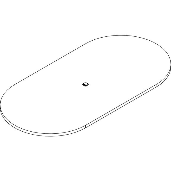 Lorell PRT4896GE Prominence 2.0 Racetrack Conference Tabletop