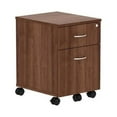 thumbnail image 1 of Lorell, Relevance Walnut Laminate Mobile Pedestal - 2-Drawer, 1 Each, 1 of 11