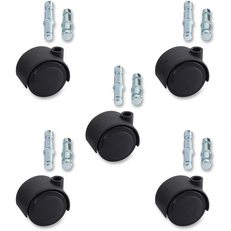 Lorell Premium Soft Dual-Wheel Casters Set - 1.97 Lorell Premium Soft Dual-Wheel Casters Set - 1.97