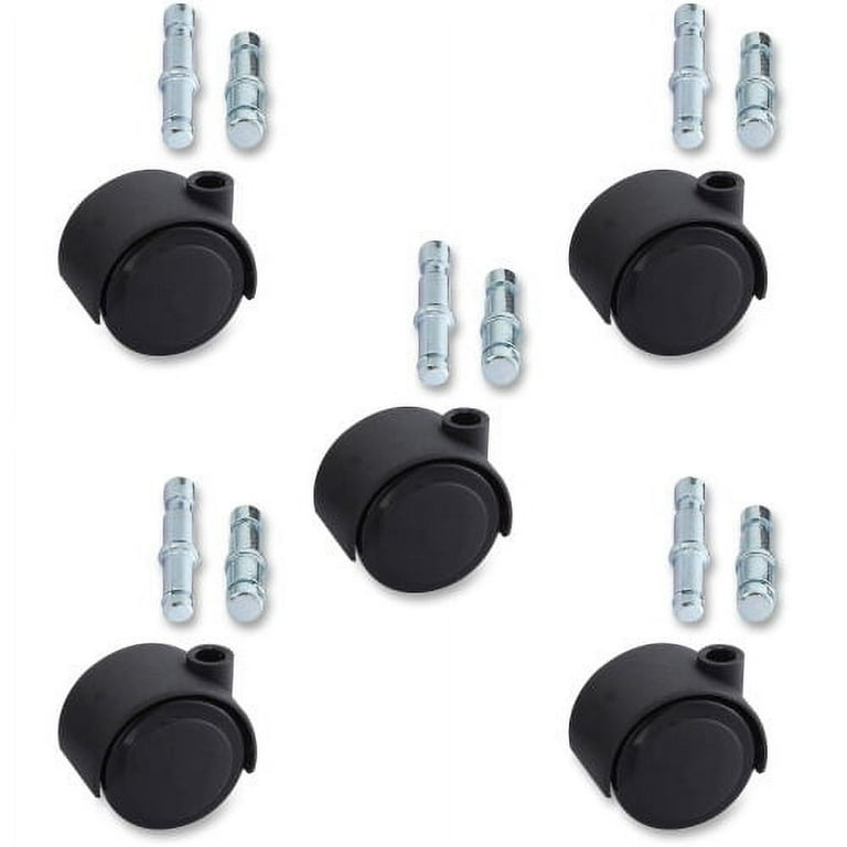 Lorell Premium Soft Dual-Wheel Casters Set - 1.97 Lorell Premium Soft Dual-Wheel Casters Set - 1.97
