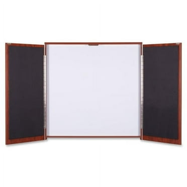 Lorell Presentation Cabinet - Hinged Door - 1 Each - 47.3" x 47.3" x 4.8"