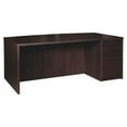 thumbnail image 1 of Lorell Prominence 2.0 Espresso Laminate Box/Box/File Right-Pedestal Desk - 3-Drawer 1" Top, 72" x 42" x 29" - 3 x File Drawer(s), Box Drawer(s) - Single Pedestal on Right Side - Band Edge - Material:, 1 of 8