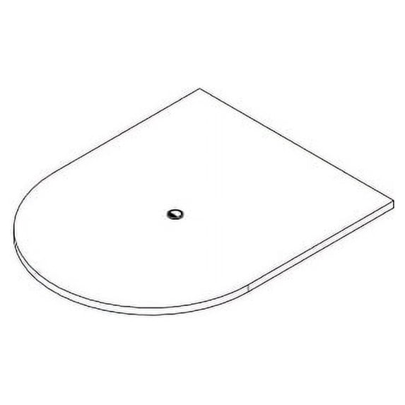 Lorell Prominence 2.0 Half-Racetrack Conference Tabletop Mahogany Racetrack, Laminated Top - 60" Table Top Width x 48" Table Top Depth x 1.50" Table Top Thickness - Assembly Required