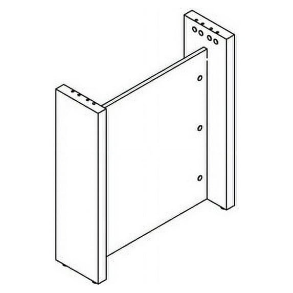 Lorell Prominence Conference Table Slim Base Mahogany, Laminated Base - 28" Height x 24" Width x 8" Depth - Assembly Required
