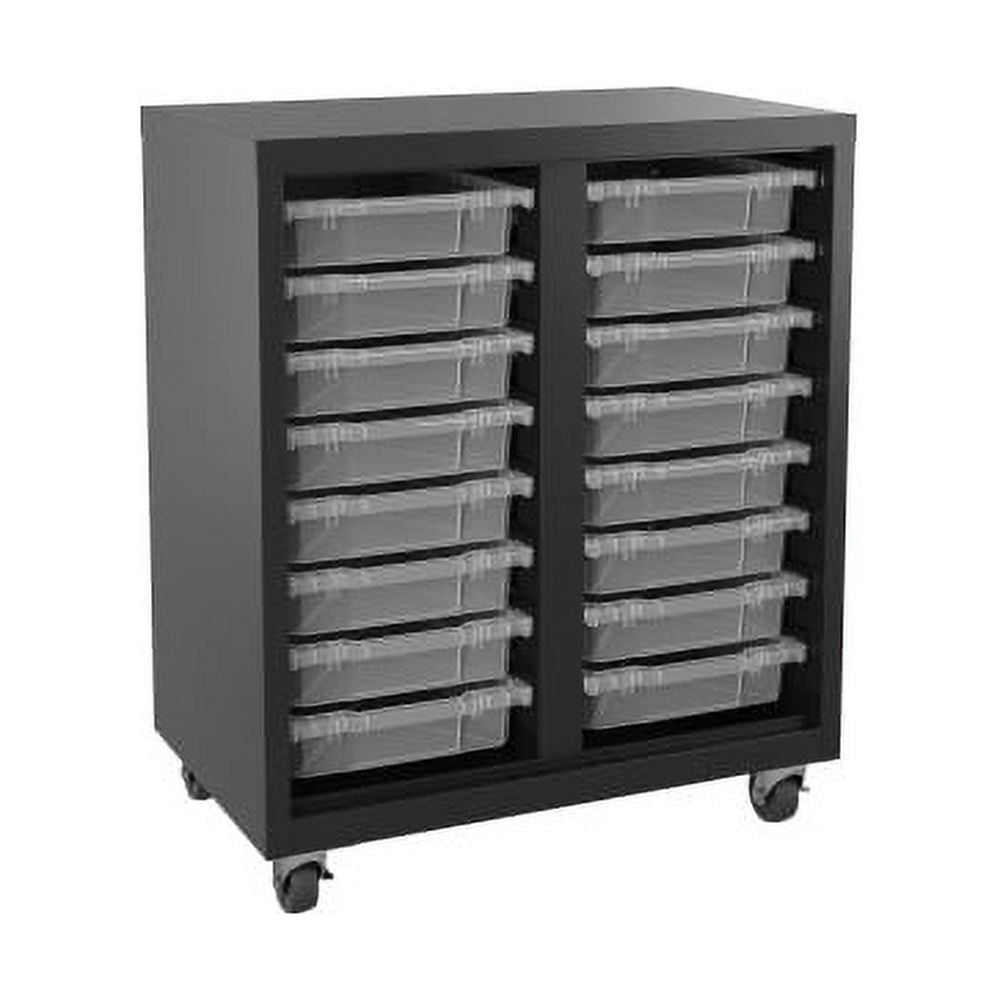 Lorell Pullout Bins Mobile Storage Unit 36" Height x 30" Width18