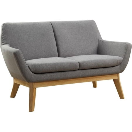Lorell Quintessence Collection Upholstered Loveseat - Gray