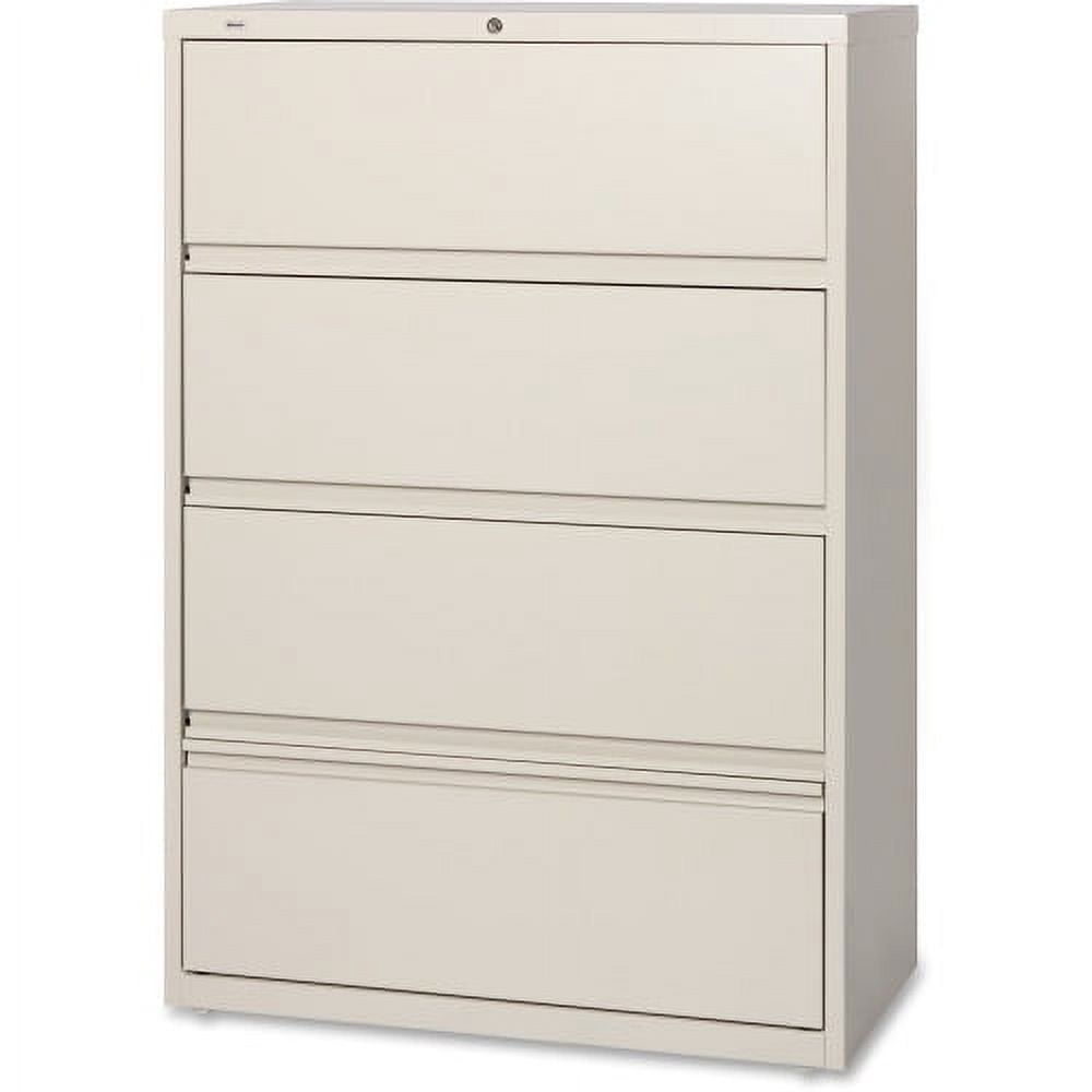 Recessed Lateral File Lorell Receding Lateral File with Roll Out Shelves - 4-Drawer 36