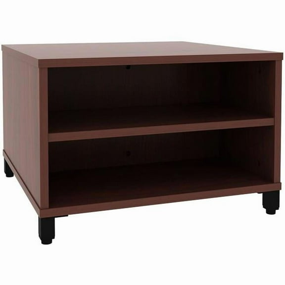 Lorell LLR69200 24 in. Modular Storage Reception Table, Mahogany
