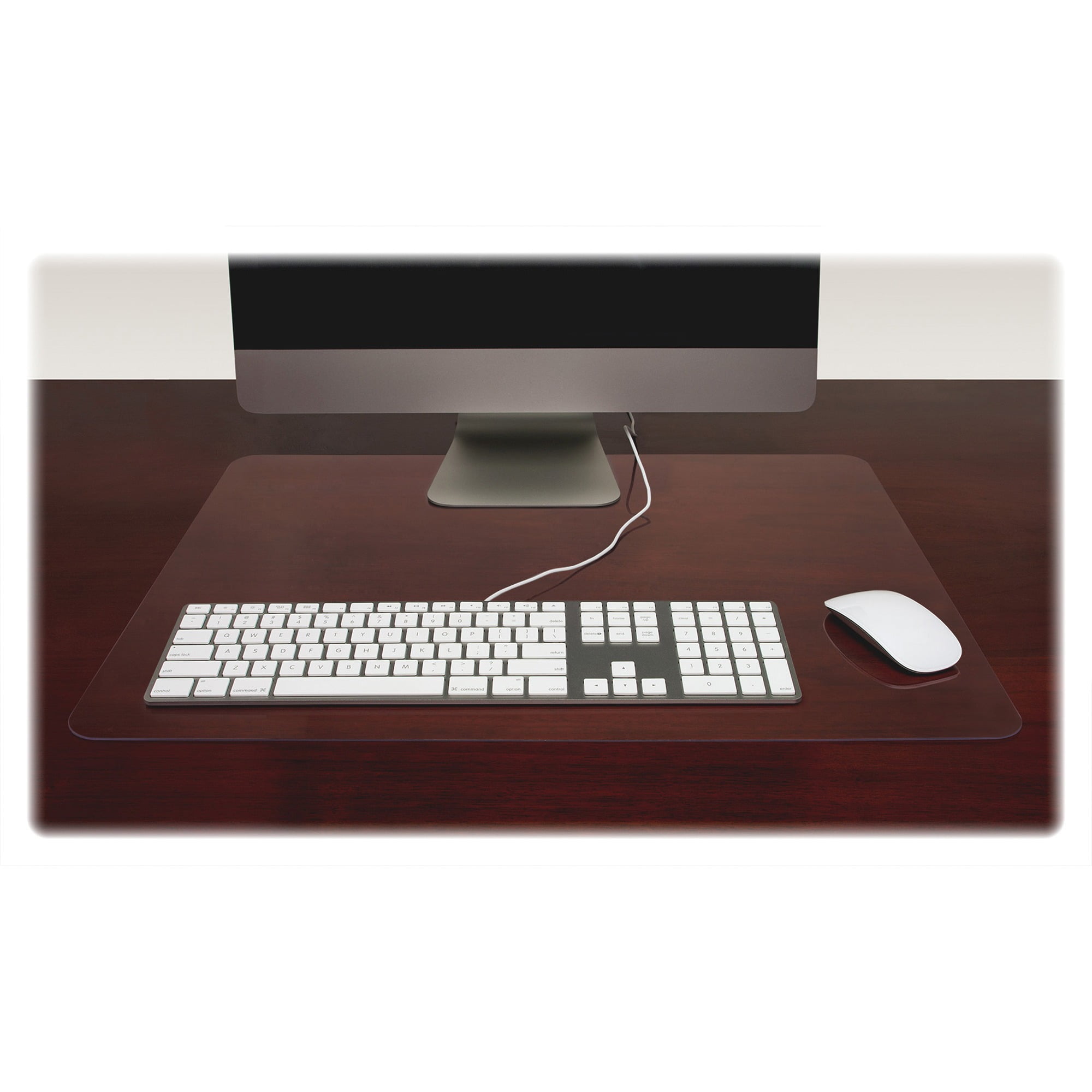 Crystal Clear Anti-Glare Non-Slip PVC Desk Pad, 24" x 19"