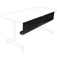 thumbnail image 1 of Lorell, Rectangular Training Table Modesty Panel, 1 Each, Black, 1 of 5