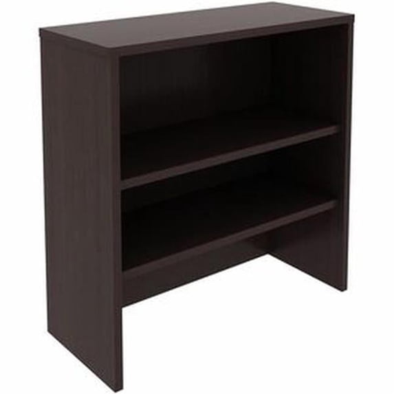 Lorell Relevance LLR69629 36 x 15 in. 2-shelf Stack-On Bookcase, Espresso