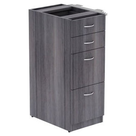 Lorell, LLR16211, Relevance Series Charcoal Laminate Office Furniture, 1 Each