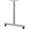 thumbnail image 1 of Lorell  Relevance Tabletop Wheeled T-Leg Base, Gray - Set of 2, 1 of 1