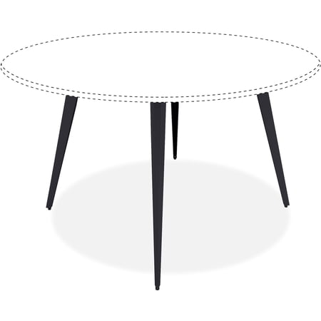 Lorell, Round Conference Table Steel Base, 1 Each
