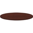 thumbnail image 1 of Lorell Round Invent Tabletop - Mahogany Round Top - 1" Table Top Thickness x 42" Table Top Diameter - Assembly Required - High Pressure Laminate (HPL), Mahogany - Particleboard, Polyvinyl Chloride (PV, 1 of 4