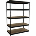thumbnail image 1 of Lorell, Riveted Steel Shelving, 1 Each, Black, 1 of 2