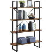 Lorell, SOHO 4-Shelf Metal Frame Bookcase, 1 Each