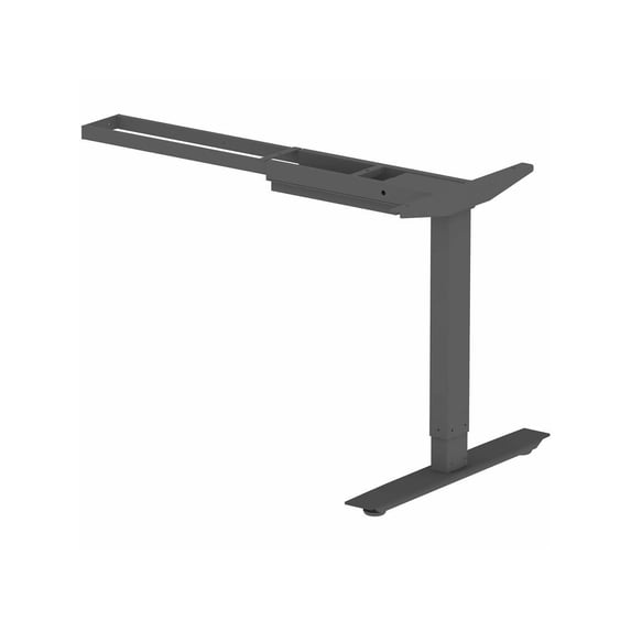Lorell Sit-Stand 3rd-Leg Base - Black Base - 275 lb Capacity - Height Adjustable - 45" Height x 51.60" Width x 26.40" Depth - Assembly Required - 1 Each