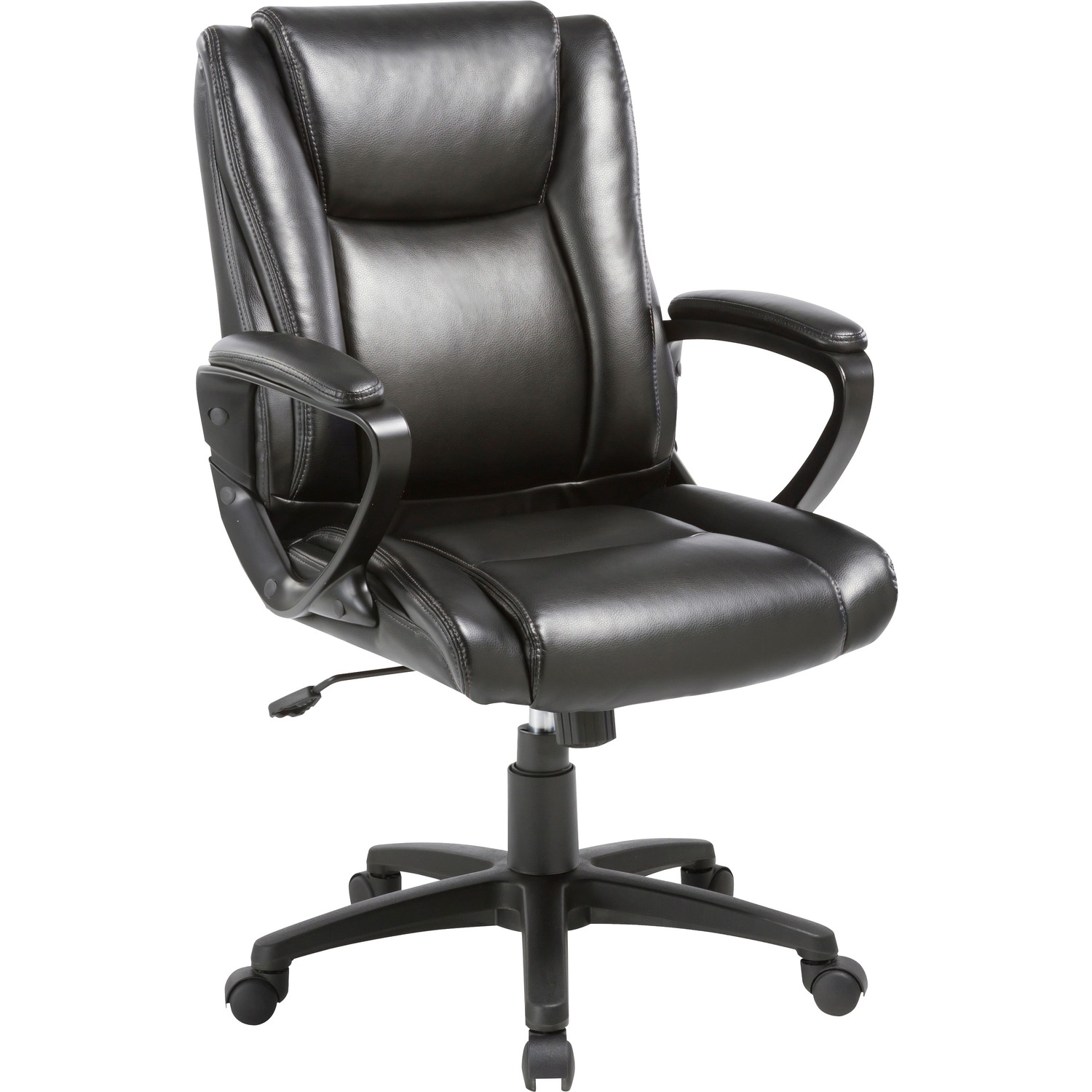 Lorell, Soho High-back Leather Chair, 1 Each - image 1 of 5