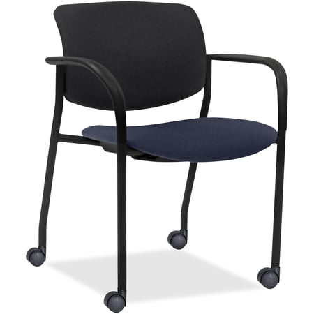 Lorell, LLR83115A204, Stack Chairs with Plastic Back & Fabric Seat, 2 / Carton