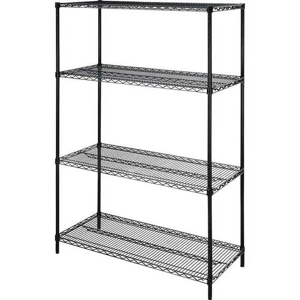 Lorell Industrial Wire Starter Shelving Unit - 48 Lorell Industrial Wire Starter Shelving Unit - 48