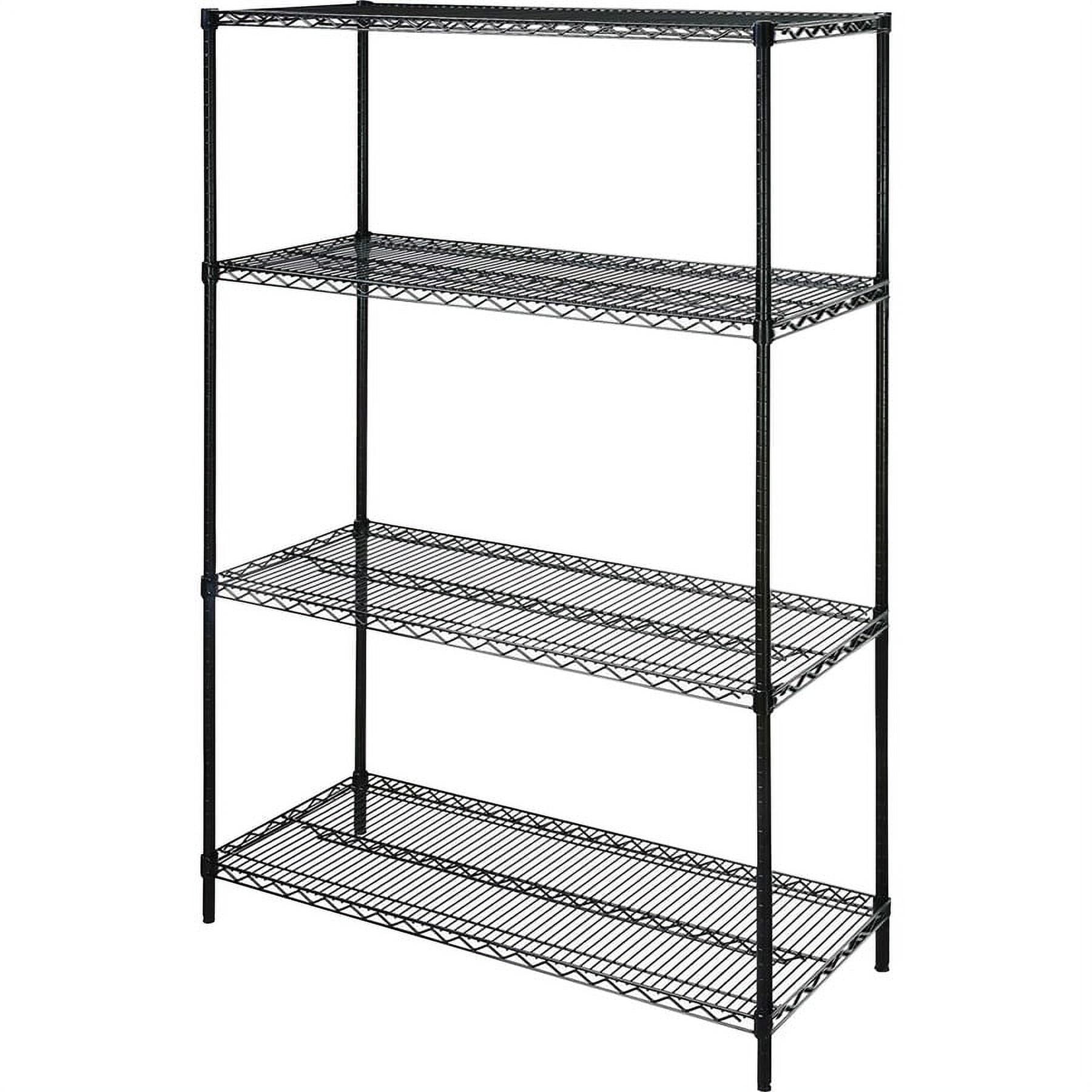 Lorell Industrial Wire Starter Shelving Unit - 48 Lorell Industrial Wire Starter Shelving Unit - 48