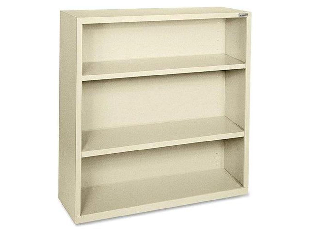 Fortress Series 3-Shelf Adjustable Steel Bookcase in Putty