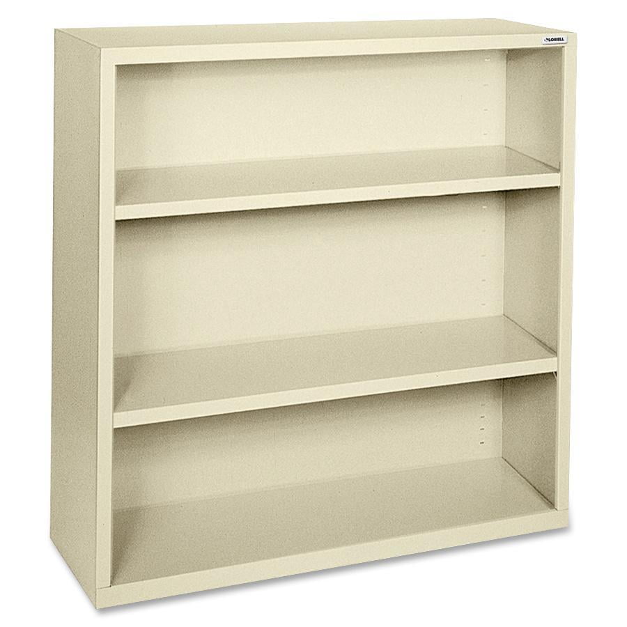 Fortress Series 3-Shelf Adjustable Steel Bookcase in Putty