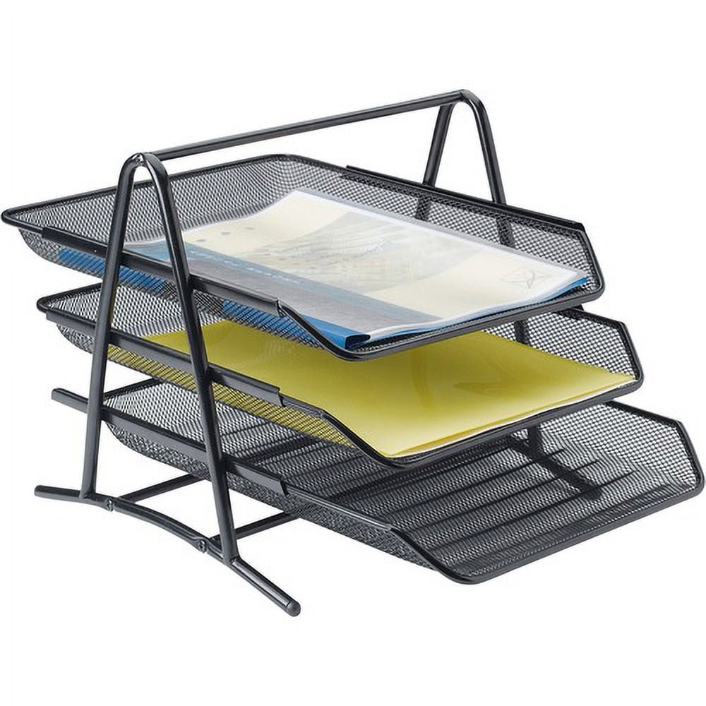 Lorell Mesh 3-Tier Mesh Document Tray - 11 Lorell Mesh 3-Tier Mesh Document Tray - 11
