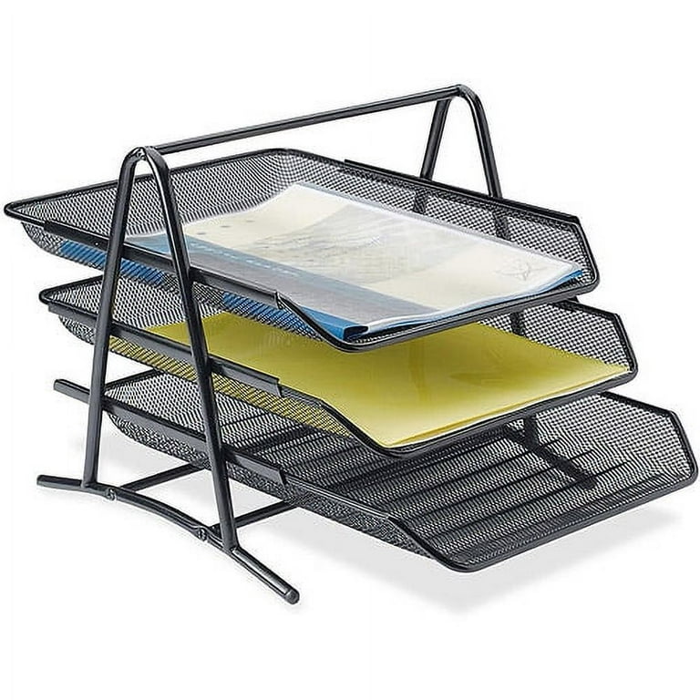 Lorell Mesh 3-Tier Mesh Document Tray - 11 Lorell Mesh 3-Tier Mesh Document Tray - 11