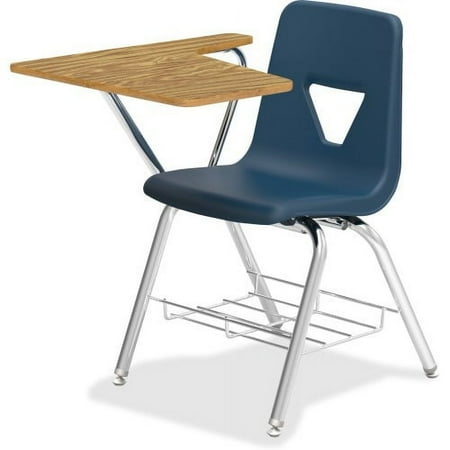 Lorell, LLR99915, Tablet Arm Study Top Student Combo Desk, 2 / Carton, Navy