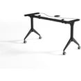 thumbnail image 1 of Lorell Training Table Base - Black Folding Base - 2 Legs - 29.50" Height - Assembly Required - Cold-rolled Steel (CRS), 1 of 13