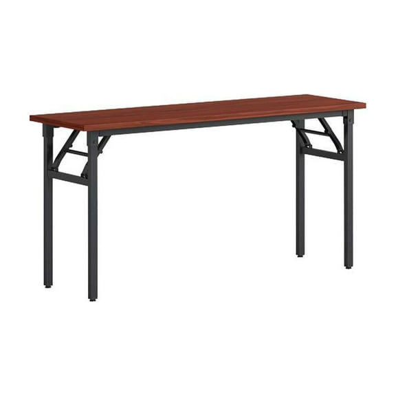 Lorell Training Table, Folding, 60"X18"X30" , Mahogany (LLR60747)