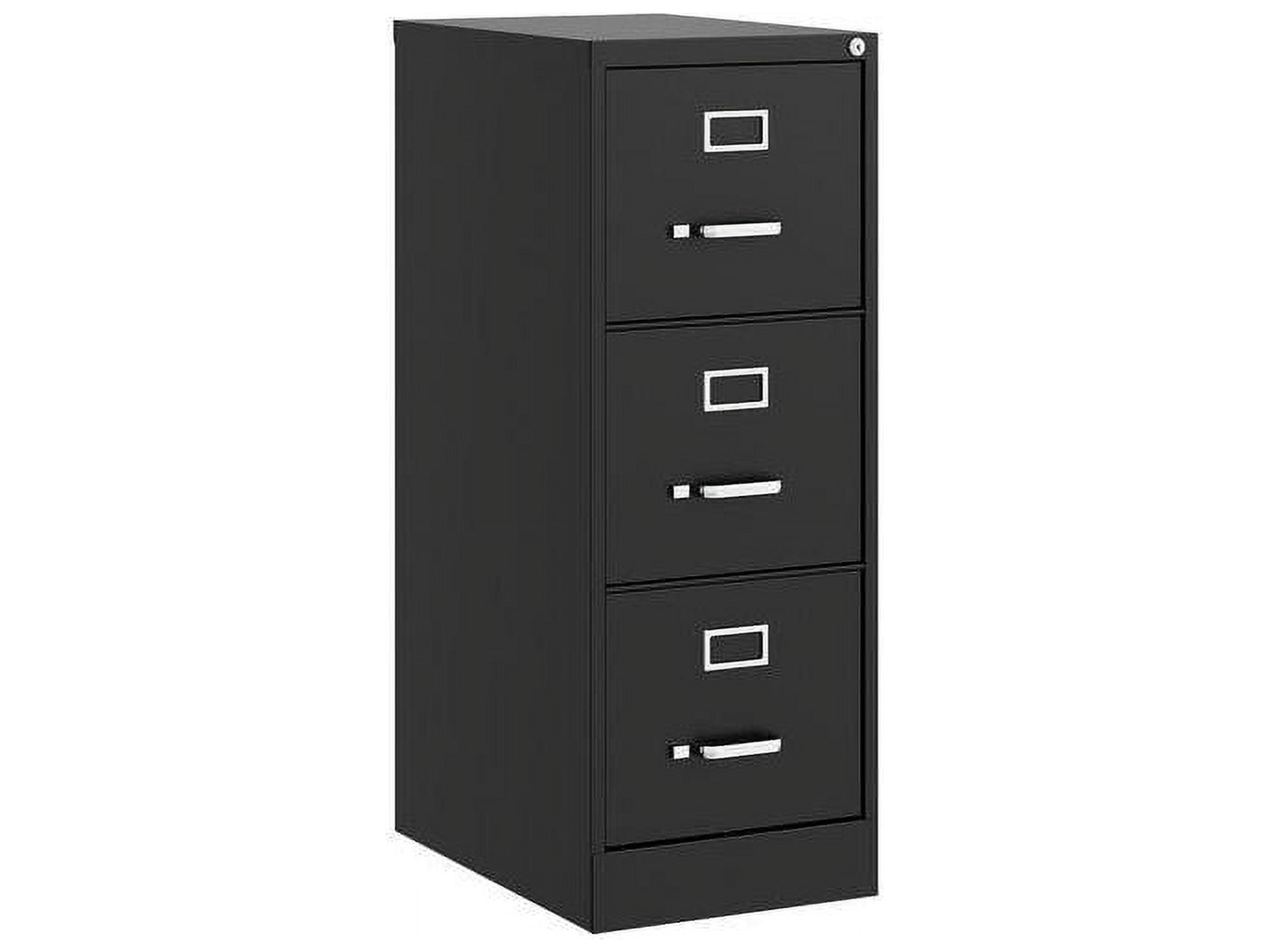 Fortress Black Steel 4-Drawer Lockable Vertical File Cabinet