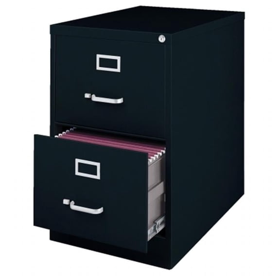 Lorell Vertical File Cabinet - Putty - 15 x 26.5 x 28.37 in.