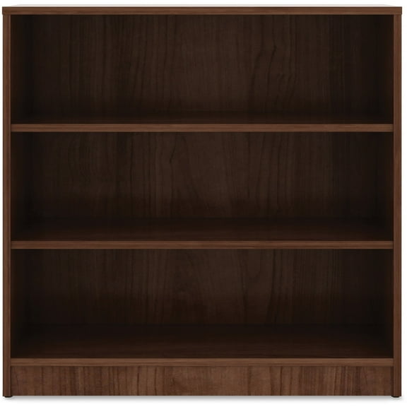 Lorell, Walnut Laminate Bookcase, 1 Each, Walnut