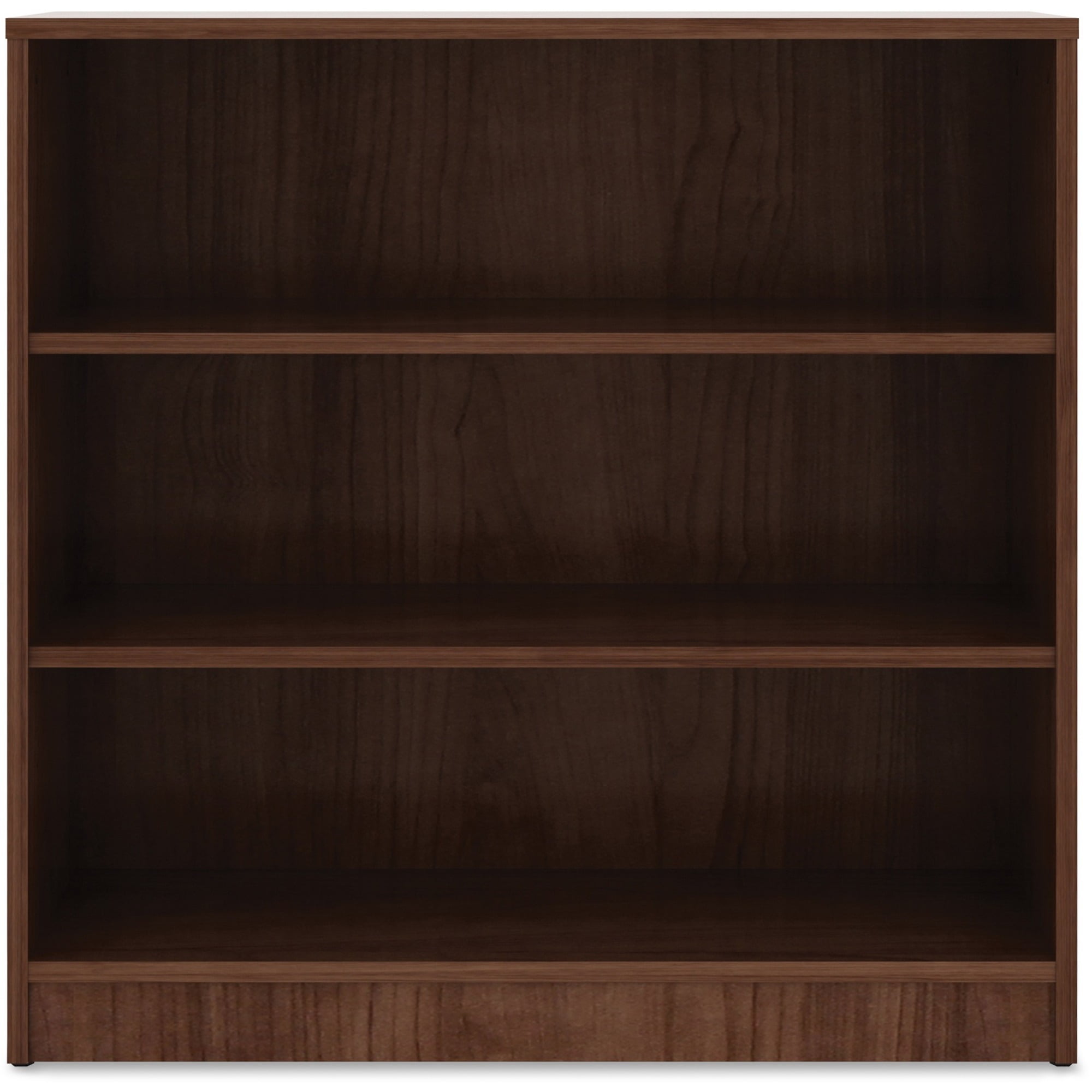 Adjustable Walnut Laminate 5-Shelf Bookcase - 60"x36"x12"