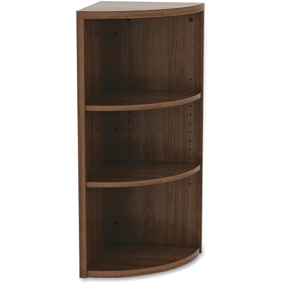 Lorell, Walnut Laminate Office Suite Desking, 1 Each, Walnut