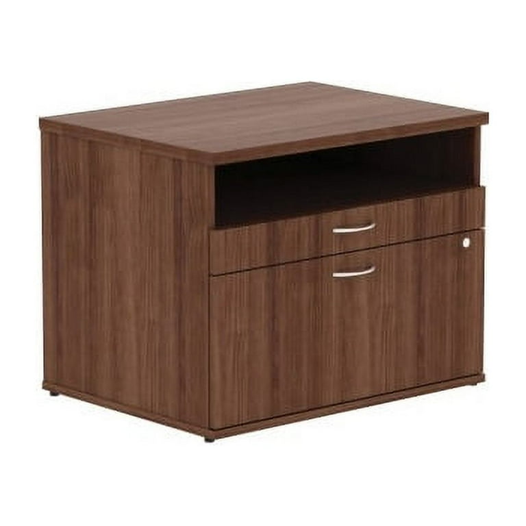 Lorell Relevance Series 2-Drawer File Cabinet Credenza w/Open Shelf - 29.5 Lorell Relevance Series 2-Drawer File Cabinet Credenza w/Open Shelf - 29.5