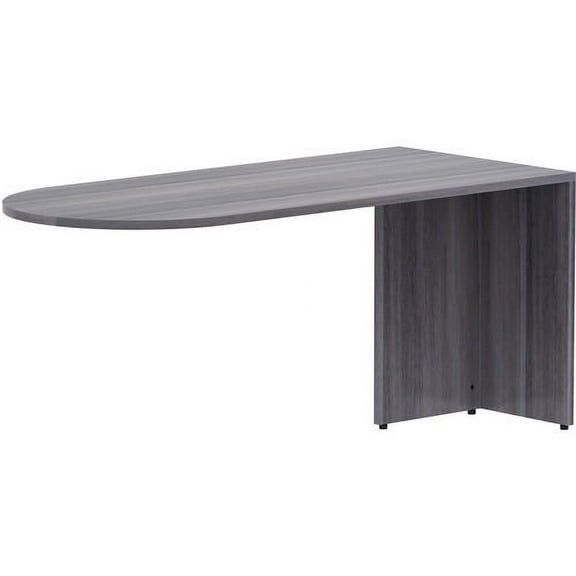 Lorell Weathered Charcoal Laminate Desking 66" x 30" x 29.5"Desk, 1" Top - Material: Polyvinyl Chloride (PVC) Edge - Finish: Weathered Charcoal Laminate
